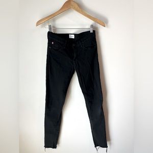 Hudson, black distressed, skinny jeans. Size 26. Worn once!